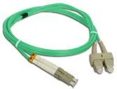 Kabllo fibër optike Alantec Patch Cord MM OM3, LC SC Duplex 50/125, 1m, e gjelbër - 1
