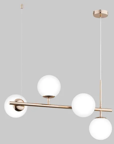 Luster varese Alfa VINCI, 4xE14, sfera qelqi, ngjyrë ari - 1