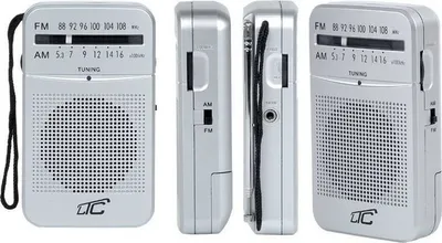 Radio xhepi LTC LXLTC2029, analog AM/FM, me kufje, argjendi - 2