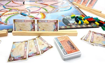 Zgjerim loje Rebel Ticket to Ride Map Collection 1 Asia, 2 harta, për 2 6 lojtarë - 4