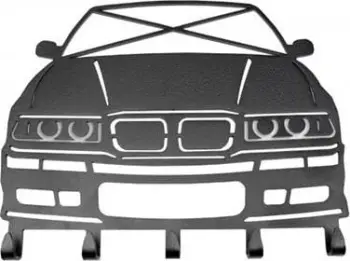 Varëse çelësash dhe xhaketash Drift, BMW E36, metal, e zezë