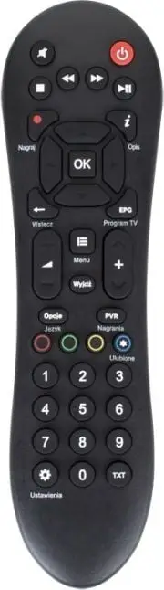 Telekomandë Pilot RTV LP PIL0353 për EVOBOX PVR, zëvendësuese, e zezë