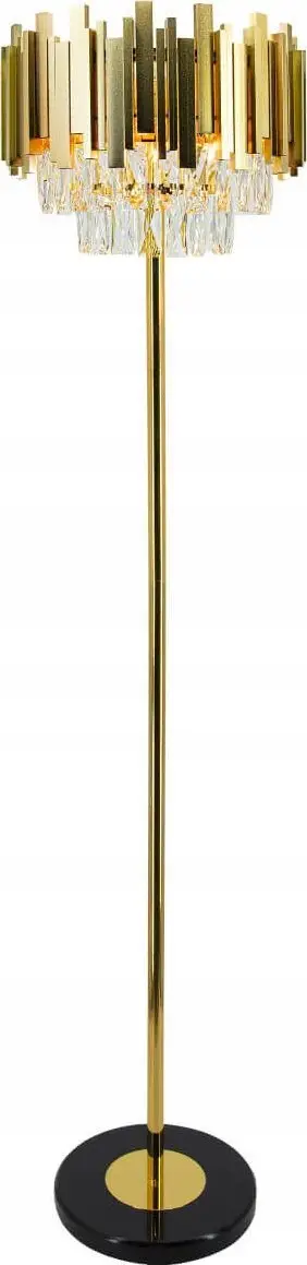 Lampë dyshemeje Elem Valetta 6268/4F, 4xE27, 166cm, ari e zezë