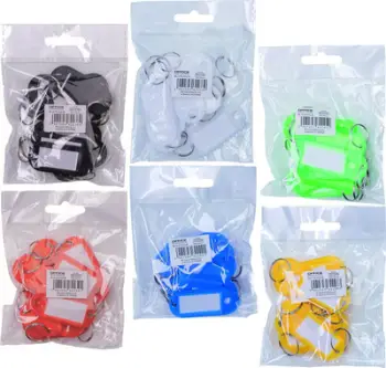 Etiketa çelësash Office Key Tags, 50×20mm, set 10 copë, të kaltra