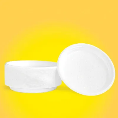 Pjata plastike Office Products, 100 copë, të bardha - 1