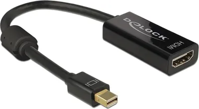 Adapter Delock DisplayPort Mini në HDMI, i zi (62613) - 1