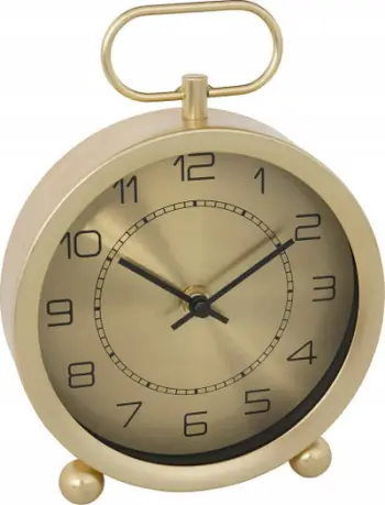 Orë tavoline Atmosphera Irina, metal, 19cm, ngjyrë ari
