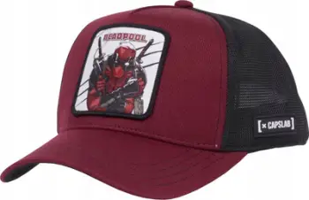 Kapele trucker Capslab Marvel Deadpool Junior, poliester, për fëmijë, e zezë e kuqe
