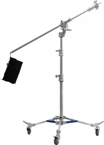 Stativ boom GlareOne Heavy Glide, profesional, me rrota, i zi