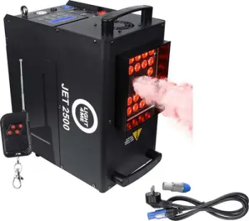 Makinë tymi Light4Me Jet 2500 IR, 2500W, LED RGBW, e zezë