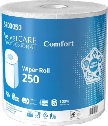 Letër kuzhine Velvet Care Comfort, 250 m, celulozë 100%