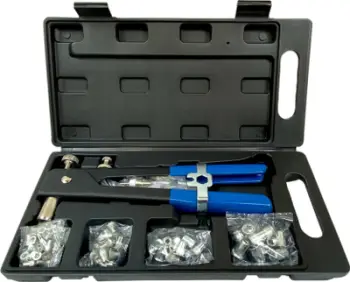Set vegël manuale për dado-shkarrë, M3-M8, doreza gome, metalik