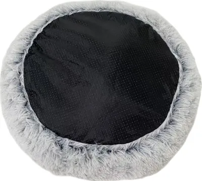 Shtrat për kafshë Hoppy Pets, 70x70x16 cm, poliestër, gri - 2