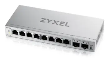 Switch rrjeti Zyxel GS1200-10v3, 8 porta Gigabit, 2 porta SFP, i zi