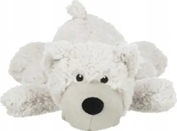 Lodër pelushi për qen Trixie Be Eco Bear Elroy, 42 cm, e bardhë