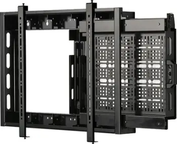 Mbajtës murale për TV B-tech, raft rrëshqitës AV, 46" - 75", i zi