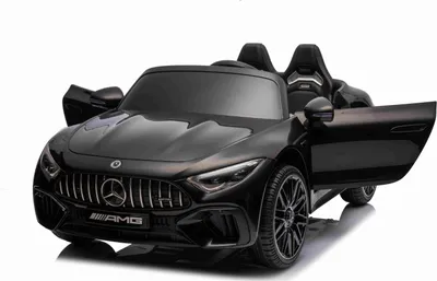 Makina lodër elektrike Ramiz Mercedes Benz AMG SL63, për fëmijë 3+, e zezë - 3