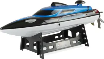 Lodër varkë Amewi Blue Barracuda V2 Mini Boat, 2.4GHz, RTR, blu