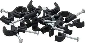 Mbajtëse kabllosh FLOP O 6, diametër 6 mm, set 100 copë, e zezë