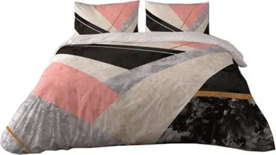 Set shtrojash Prestige Satin Cotton Bedding Geometry, 220x200 cm, pambuk 100% sateni, shumëngjyrësh - 1