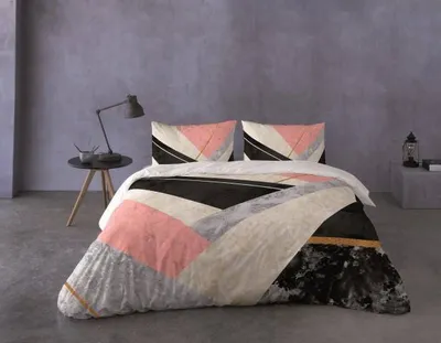 Set shtrojash Prestige Satin Cotton Bedding Geometry, 220x200 cm, pambuk 100% sateni, shumëngjyrësh - 2