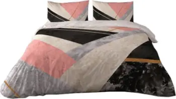 Set shtrojash Prestige Satin Cotton Bedding Geometry, 220x200 cm, pambuk 100% sateni, shumëngjyrësh