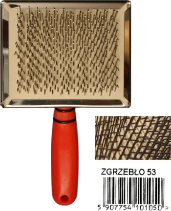 Brushë pastrimi për kafshë Lessie-Land Curry Comb 053, plastike, për qime të trasha
