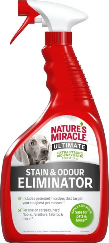 Sprucë pastrimi Zolux Natures Miracle Ultimate, heqës njollash dhe erërash për qen, 946ml