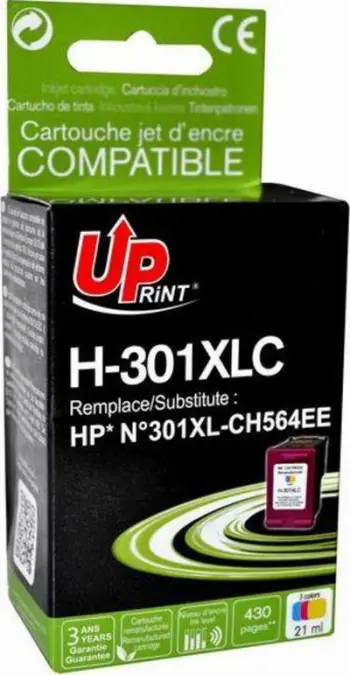 Fishek boje UPrint H-304XLC, zëvendësim për HP 304XL, cyan