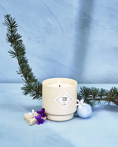 Set dhuratë My Jolie Candle Les Surprenantes Fresh linen 320282, qiri aromatik + byzylyk - 2