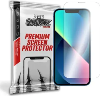 Xham mbrojtës hibrid GrizzGlass për Apple iPhone 13, rezistent ndaj gërvishtjeve, transparent