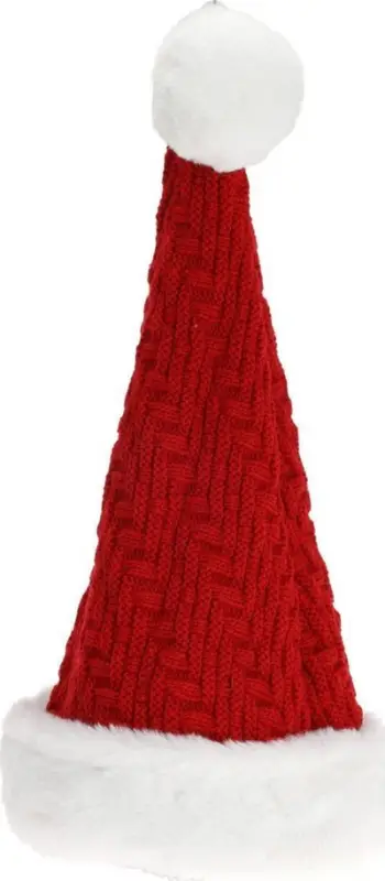 Kapelë Santa Claus Deluxe, 30x40cm, e kuqe
