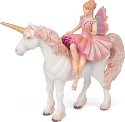 Figurë lodër Papo 38822 Elf Ballerina and Her Unicorn, koleksionabile, shumëngjyrëshe - 1
