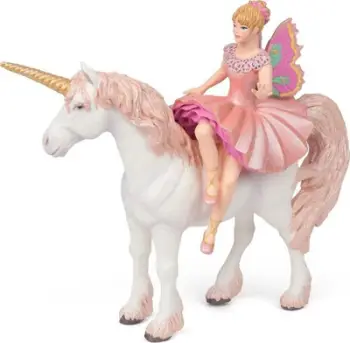 Figurë lodër Papo 38822 Elf Ballerina and Her Unicorn, koleksionabile, shumëngjyrëshe