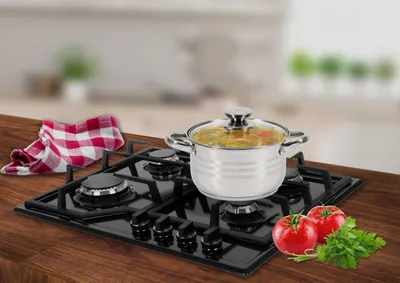 Tengere Heinner Myra, 18 cm, 2.5L, çelik inox me kapak xhami - 4