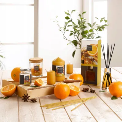 Dyll i aromatizuar Homea për oxhak, 12 kube, aromë portokalli - 2