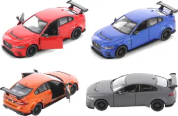Makina lodër metalike Hipo Jaguar XE Sports WRC, 1:34, 13cm, shumëngjyrëshe