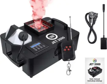 Makina tymi Light4Me JET 2000, LED RGB, me telekomandë, e zezë