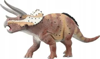 Figurinë dinosauri Collecta Triceratops, nofull e lëvizshme, shkallë 1:40, 32 cm