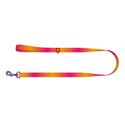 Zinxhir për qen Waudog Gradient, najlon 122cm, 20mm, portokalli rozë - 2