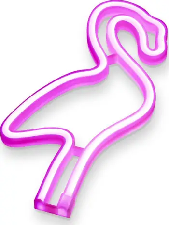 Llampë murale Cellularline Neon Flamingo, LED, USB, rozë