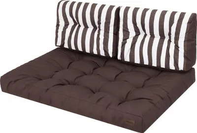 Jastëkë për mobilje palete HobbyGarden LEO, set 120x80cm, 2 mbështetëse, gri - 2