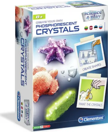 Set kreativ Science&amp;Play Phosphorescent Crystals, shkencor, fosforeshent, për fëmijë 3+