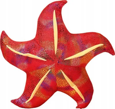 Lodër plushe Mascot Starfish, jastëk 20 cm, e kuqe - 2