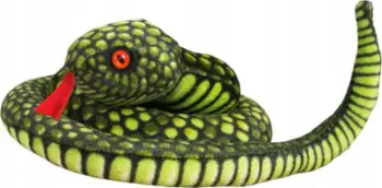 Lodër pelushi gjarpër Mascot, 100 cm, jeshile e çelët
