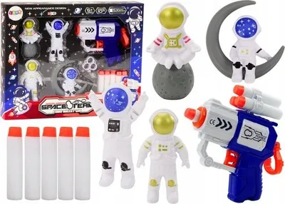Set lodrash LEANToys Space Alien, armë me shigjeta, shumëngjyrësh - 1