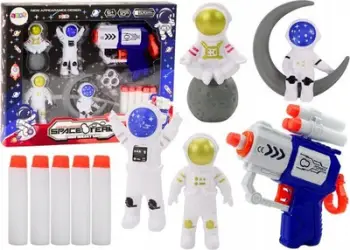 Set lodrash LEANToys Space Alien, armë me shigjeta, shumëngjyrësh