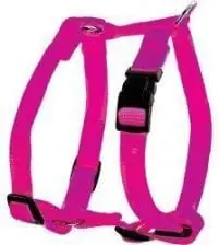 Shtrëngues najloni për qen, i rregullueshëm, 10mm, fuchsia