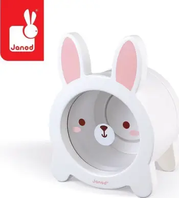 Kuti kursimi druri Janod Piggy Bank Rabbit, transparente, rozë