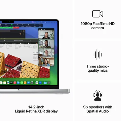 Apple MacBook Pro 14", M3 8-Core, 8GB, 1TB, 10-Core GPU, Silver - 5